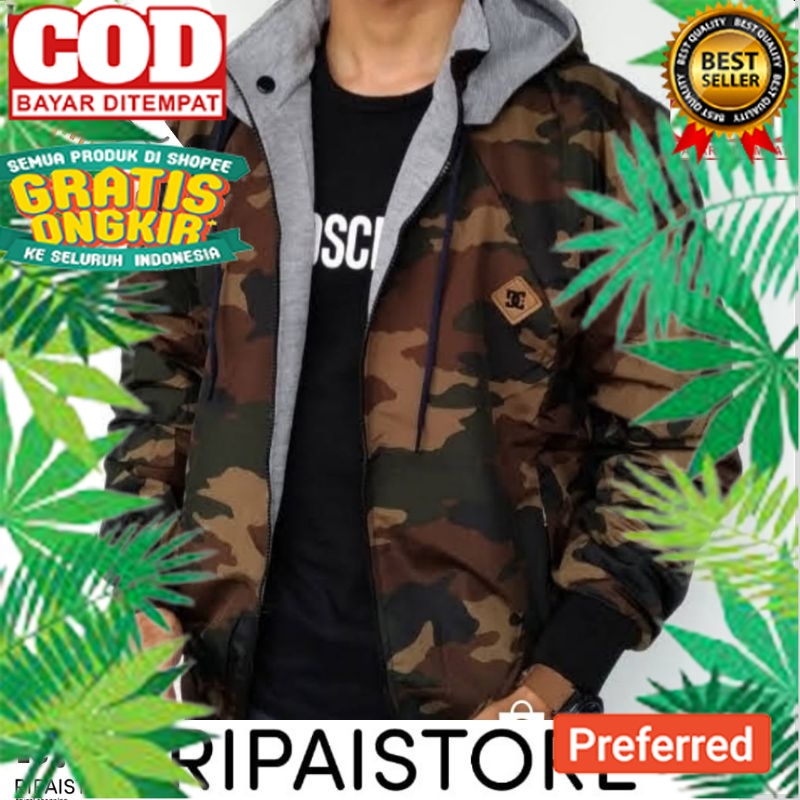Jaket Bb Loreng Army Jaket Parasut Bolak balik Pria/ wanita Jaket 2in1 Bb Dc Jaket Doreng / jaket ru