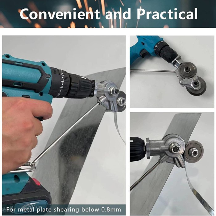 Adaptor bor gunting plat tipis - Adapter mesin bor pemotong plat seng