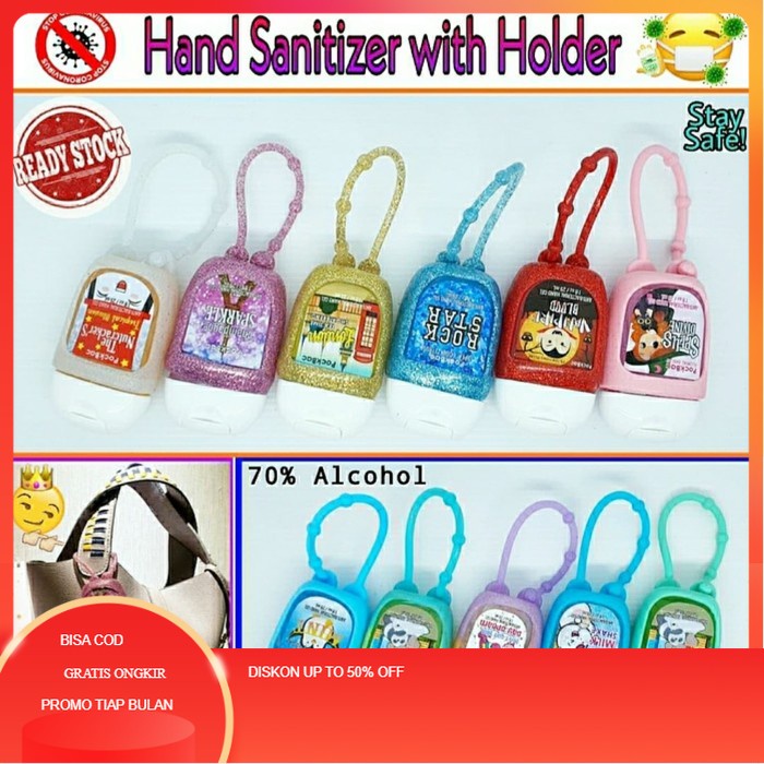 Hand Sanitizer Pockbac / Gantungan Tas dan Hand Sanitizer Pockbac
