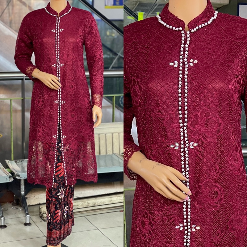 Tunik brokat // Tunik Brokat payet // Kebaya modern // Kebaya Pesta // Kebaya Wisuda