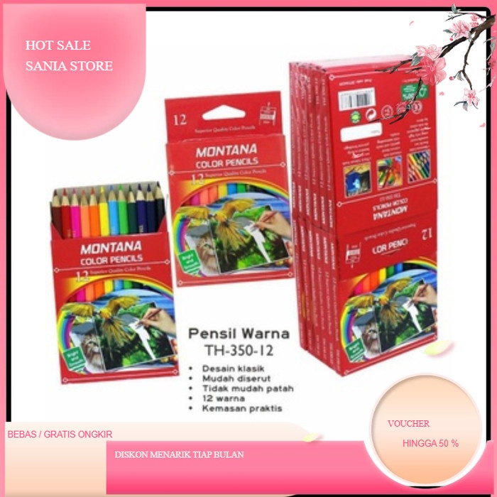 

Pensil Warna Pendek Color Pencil Pensil Warna Kecil 1 Set Isi 12pcs