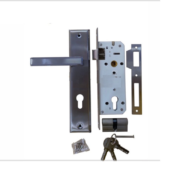 TERPERCAYA Handle BREMEN LHP AI B1232 SN+CP / Gagang Pintu Bremen