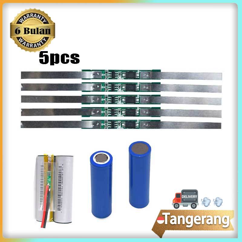 5pcs/set Modul BMS 1S Pelindung Baterai 18650 Papan Pelindung BMS Untuk 3A 3.7V 18650 Baterai Lithiu