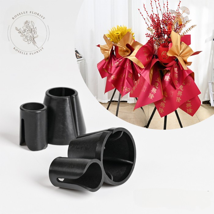 

(1 PCS) Tatakan Standing Flowers base Buckle Tripod Flower Arrangement