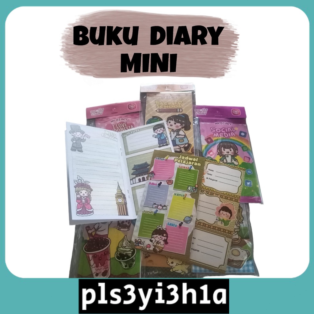 

BUKU TULIS NOTEBOOK MINI MOTIF LUCU / BUKU DIARY MINI MOTIF