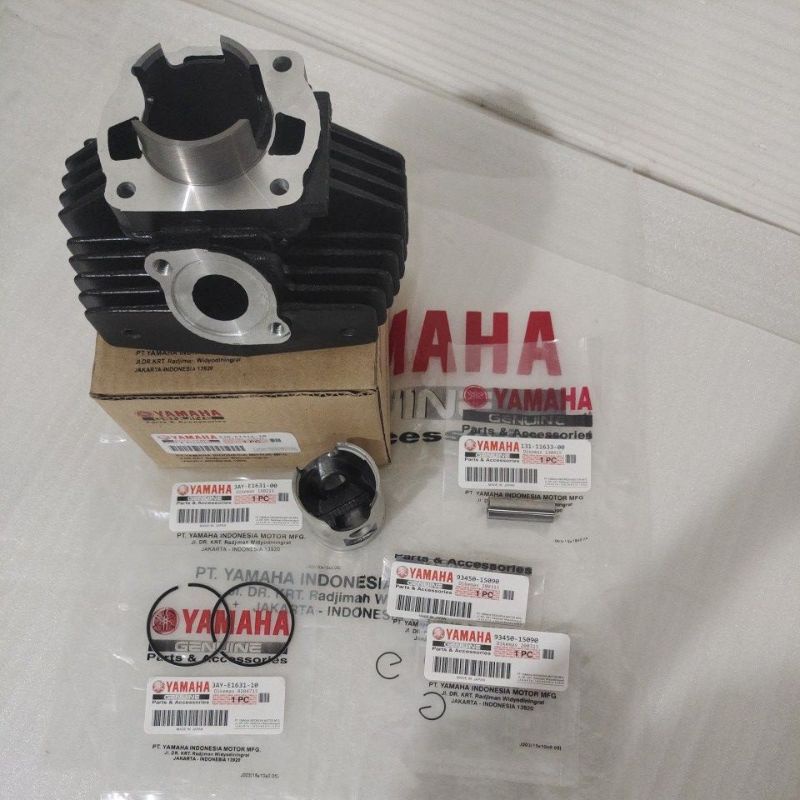 Cylinder Block blok seker Seher + piston kit Set Yamaha Alfa Original JAPAN ASLI-RPMSEMARANG - RPMse
