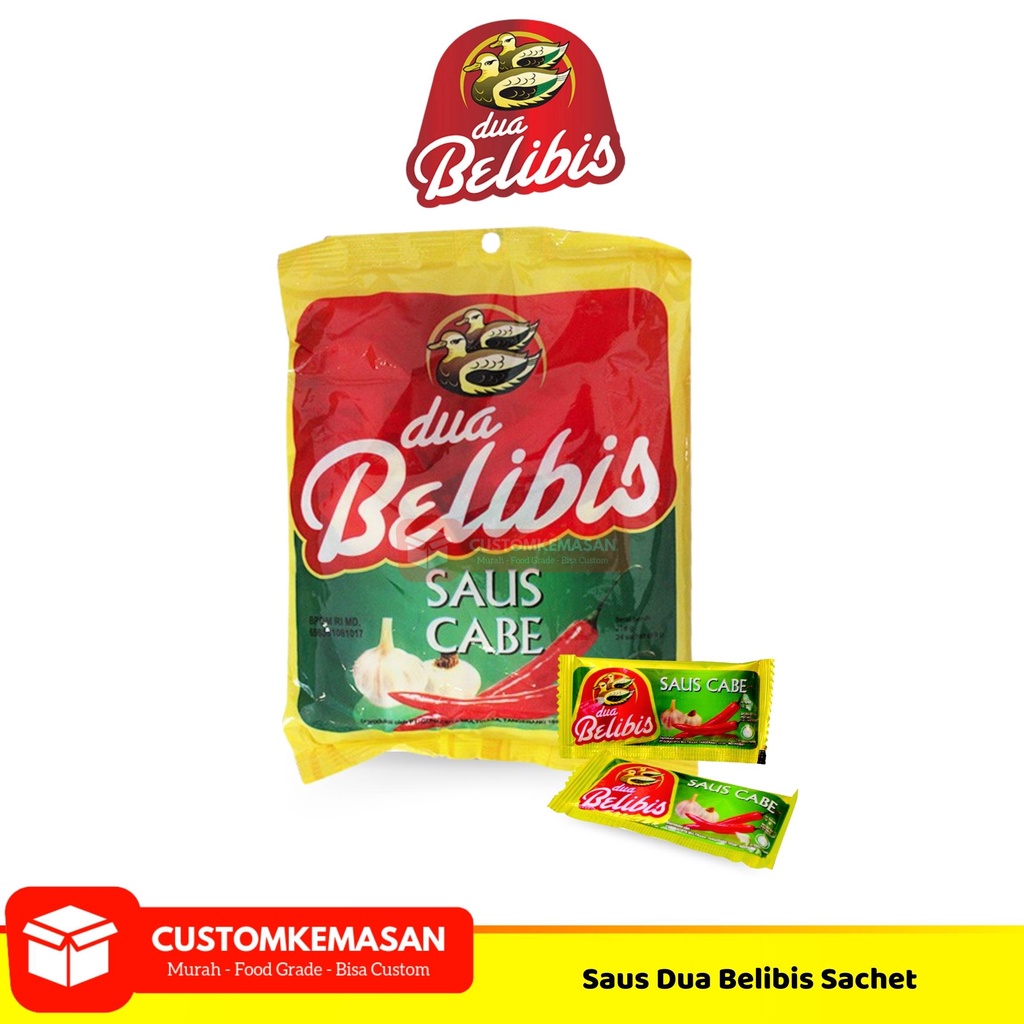 

Saus Cabai Dua Belibis / Saus Sachet Saus Cabai / Saus Dua Belibis Sachet Isi 24pcs