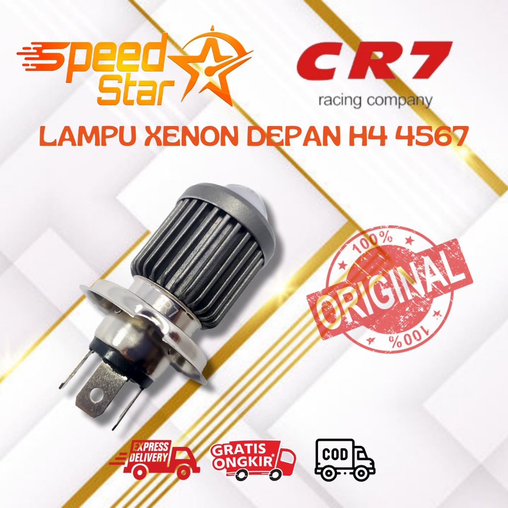 Lampu Xenon Depan H4 4567 CR7 Original COD