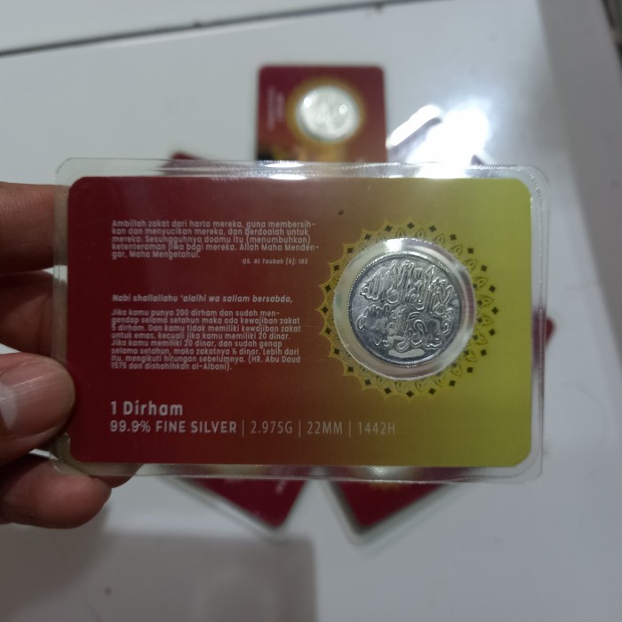 DIRHAM HAGIA IA - SERAMBI DIRHAM - 1 Dirham Perak - berat 2,975 gr