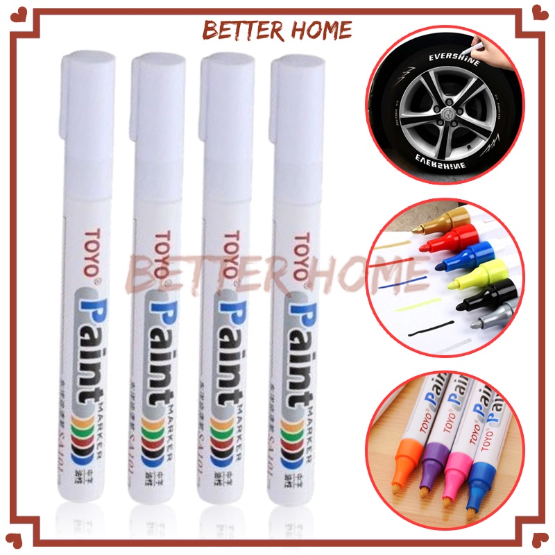 

Karet Car Tyre Paint Marker Permanent/Paint Marker Original Warna Putih/Spidol Ban Mobil Motor Karet Car