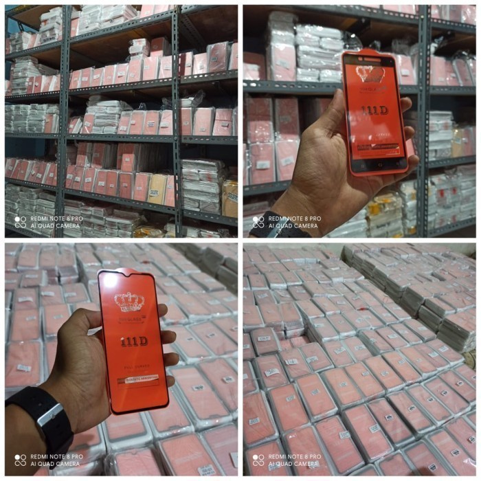 Tempered Glass Infinix Not 7 Not 8 Full Screen 9D - Black - Not 8