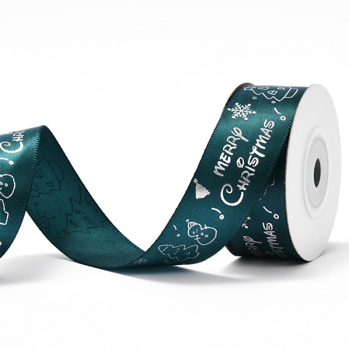

1 ROLL Pita Natal 2cm - Ribbon Christmas PS110 - Putih