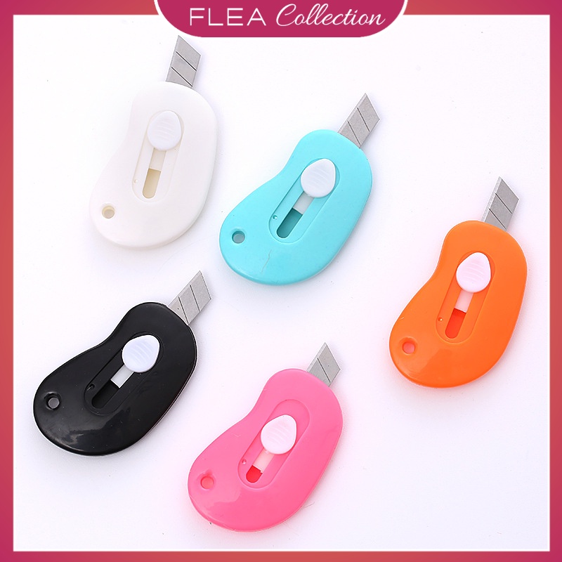 

FLEA Cutter Mini Portable Bentuk Oval Mini Cutter Polos Travel Kit Pemotong Kertas Paper Cutter Lucu