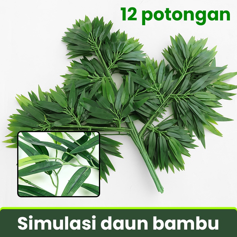 DAUN HIAS BAMBU KUNING 12 CABANG