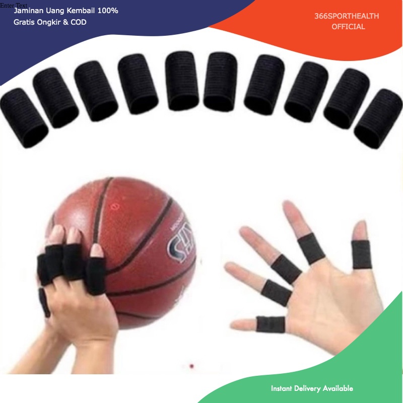 [366SH] Finger Support Telaisi / Deker Pelindung 10 Jari Tangan Engkel Band Basket volly ball protector