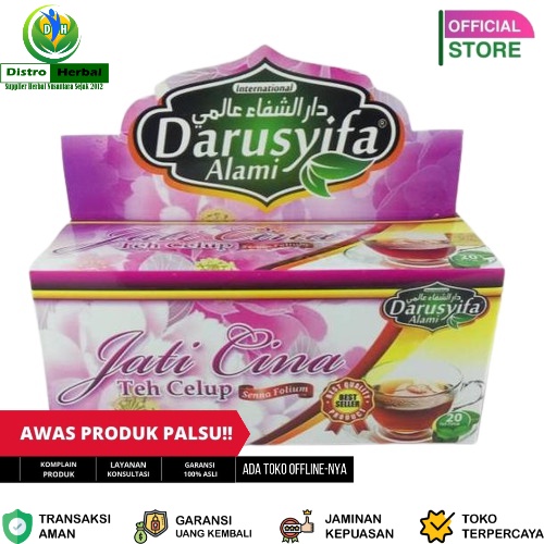 

Teh Jati Cina Celup Darusyifa - Teh Diet Pelangsing Alami Herbal