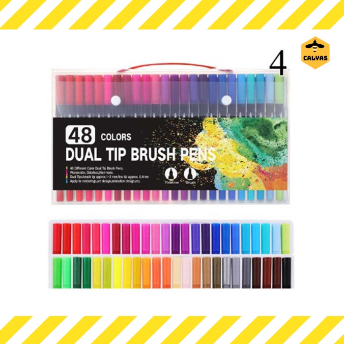 

Spidol Warna Double Head Drawing Pen Fine Art Watercolor Marker Set - 12 pcs