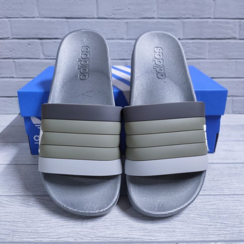 Sandal Pria Slip On / Sendal Wanita Slop / ADIDAS Slide Abu - Abu Grade Original