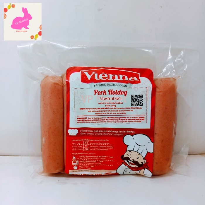 

VIENNA PORK HOT DOG 200 GR ( Sosis Babi Steam )