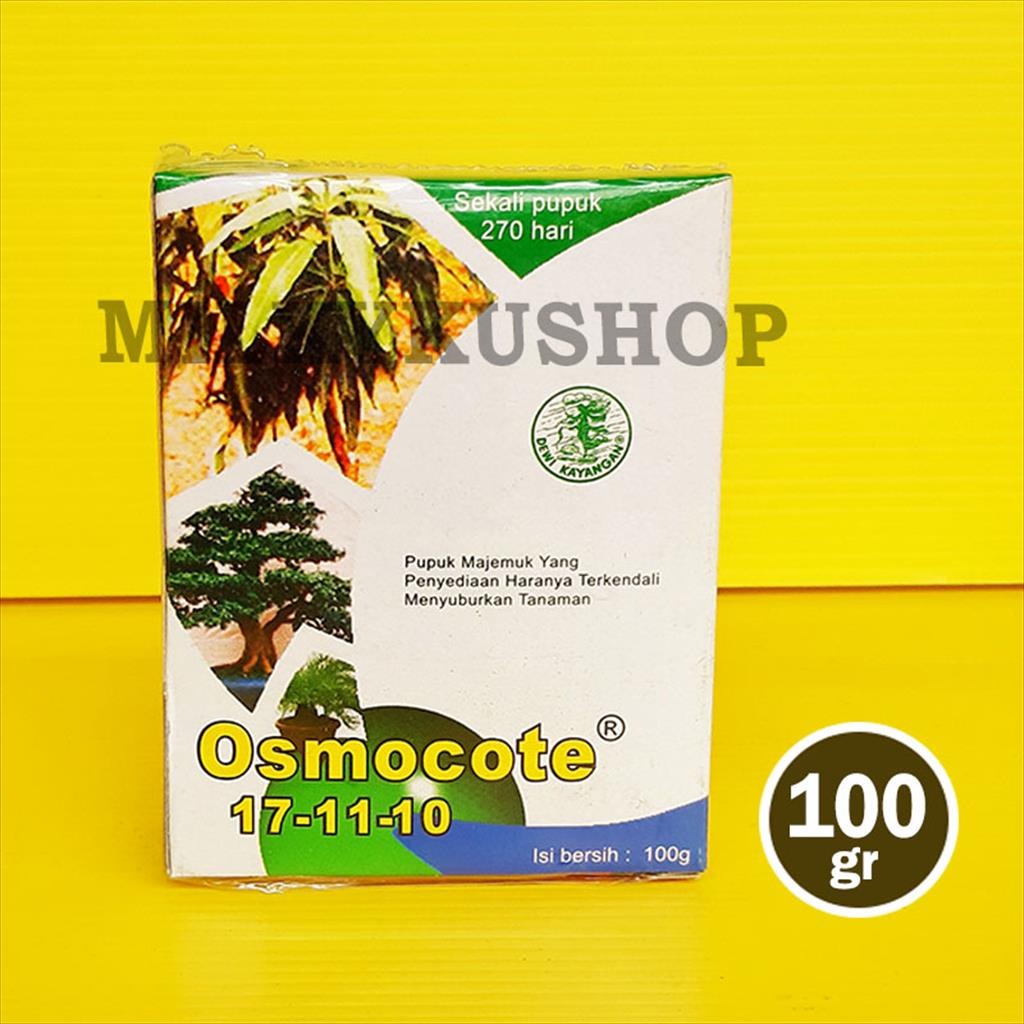 Promo PUPUK OSMOCOTE 17 11 10 100 GRAM KEMASAN PABRIK DEKASTAR DAUN Termurah