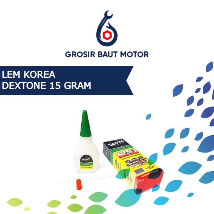 

Lem Dextone - Instant Glue 15 Gr - Lem Korea - Lem Tetes Instant Glue