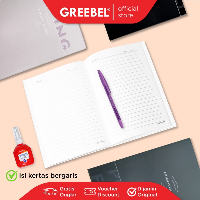 

GREEBEL NOTEBOOK 8080 A5O 15 /Agenda /Planner /Buku Catatan 80 Halaman - NAVY