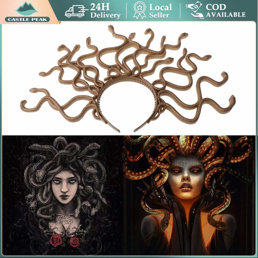 Bando Kepala Ular Medusa Bando Ratu Ular Halloween Party Kostum