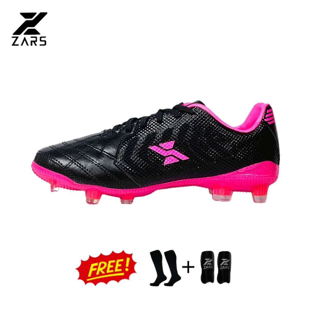 Zars Sepatu Sepakbola Evo Infinity Black Pink FG