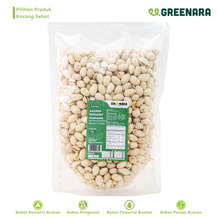 

[KUALITAS TERBAIK] Kacang Pistachio Cangkang 1 Kg Termuarah