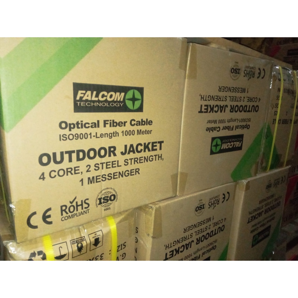 Kabel fiber optik Dropcore 4 core 3 seling 1000M FALCOM