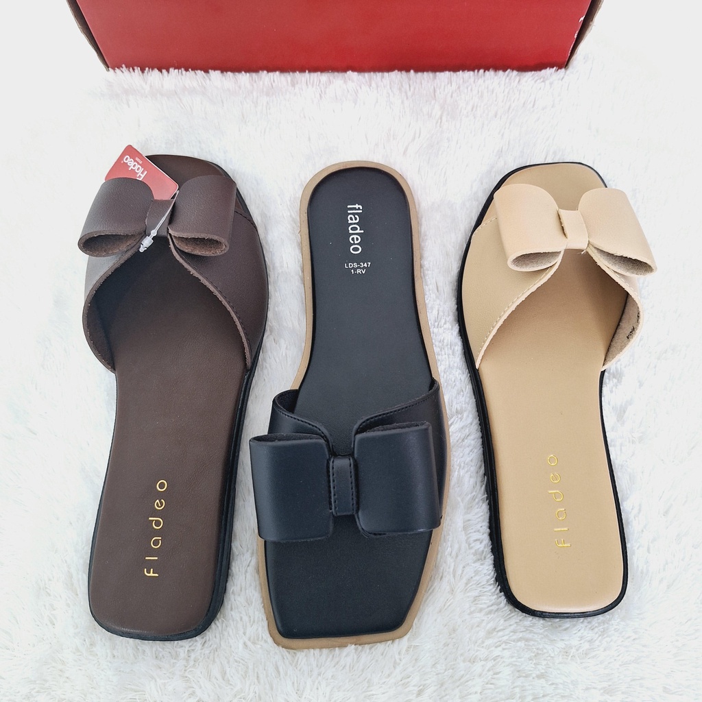 FLADEO sandal wanita variasi pita ori mall FLD09