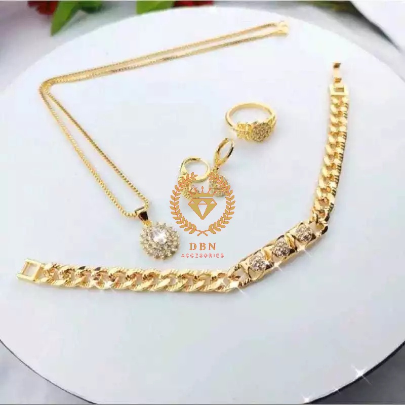 Fashion Jewelry - COD Set Perhiasan Xuping Wanita Dewasa Emas 24k Aksesoris Nyaman Untuk Sehari Hari