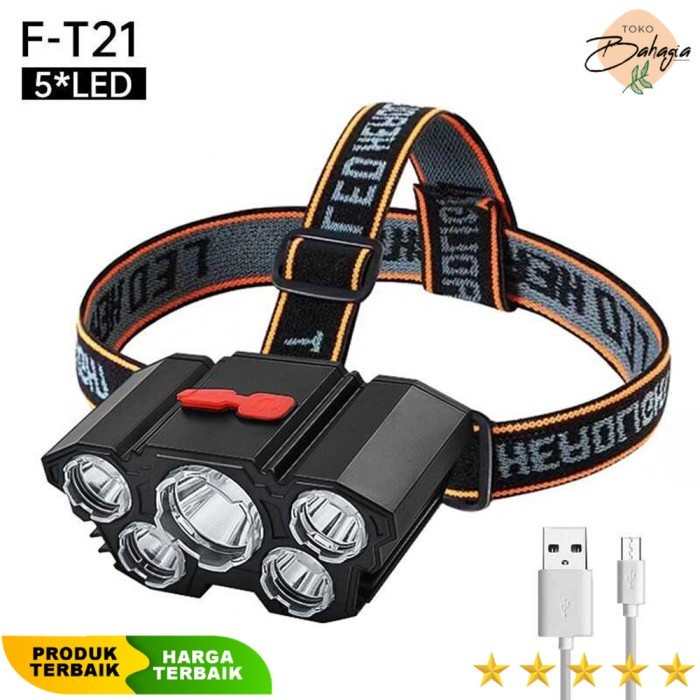 Senter LED Kepala Headlamp 5 XPG - AMARYLLIS
