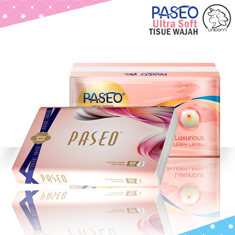 PASEO Ultra Soft Facial Tissue | Tisu Wajah Paseo