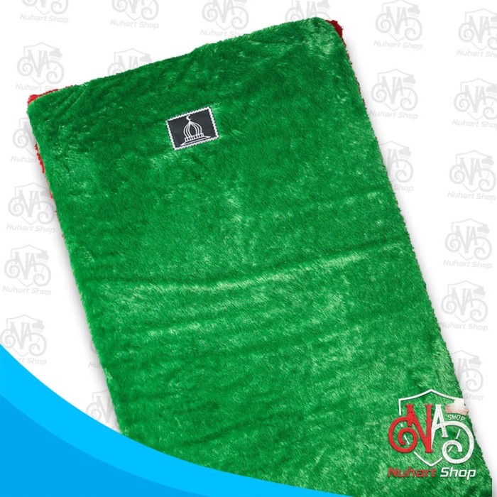 Sajadah Busa Bulu Rasfur Tebal 5 CM  KUALITAS  - Merah