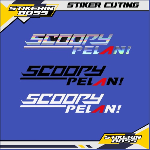 Stiker Motor SCOOPY PELAN Stiker Keren Viral Tiktok Motor SCOOPY Aksesoris Variasi