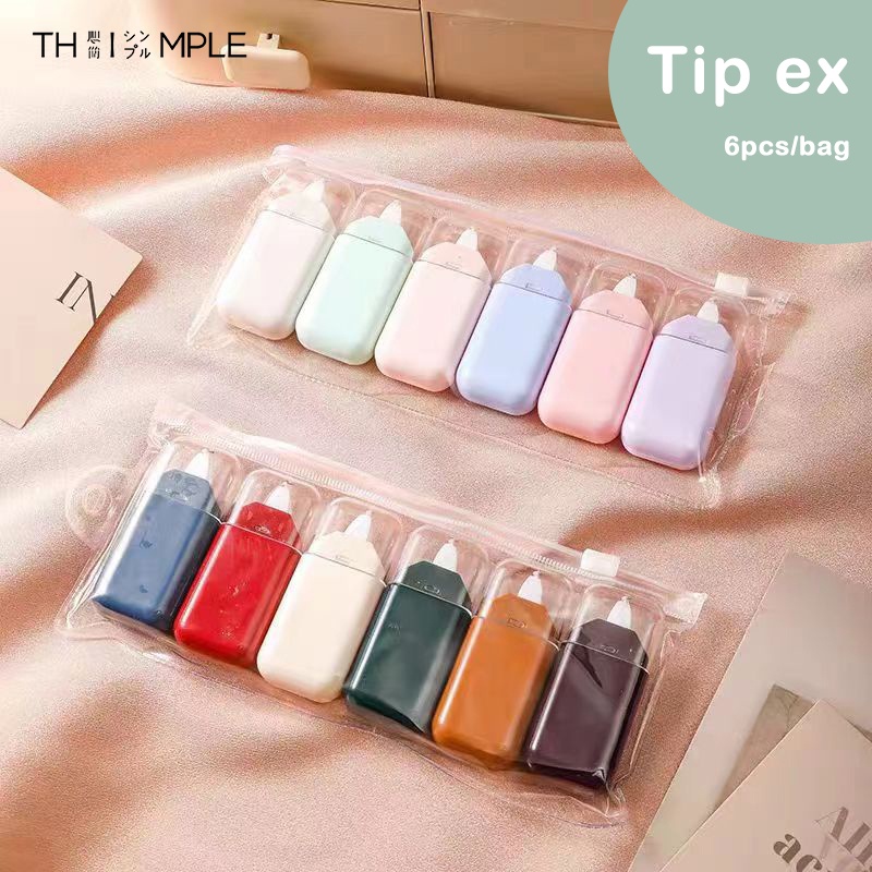 

Correction Tape / Tipe Ex Set 6*6mMurah Penghapus Pulpen Berkualitas Aesthetic Estetik Bergambar - THIMPLE