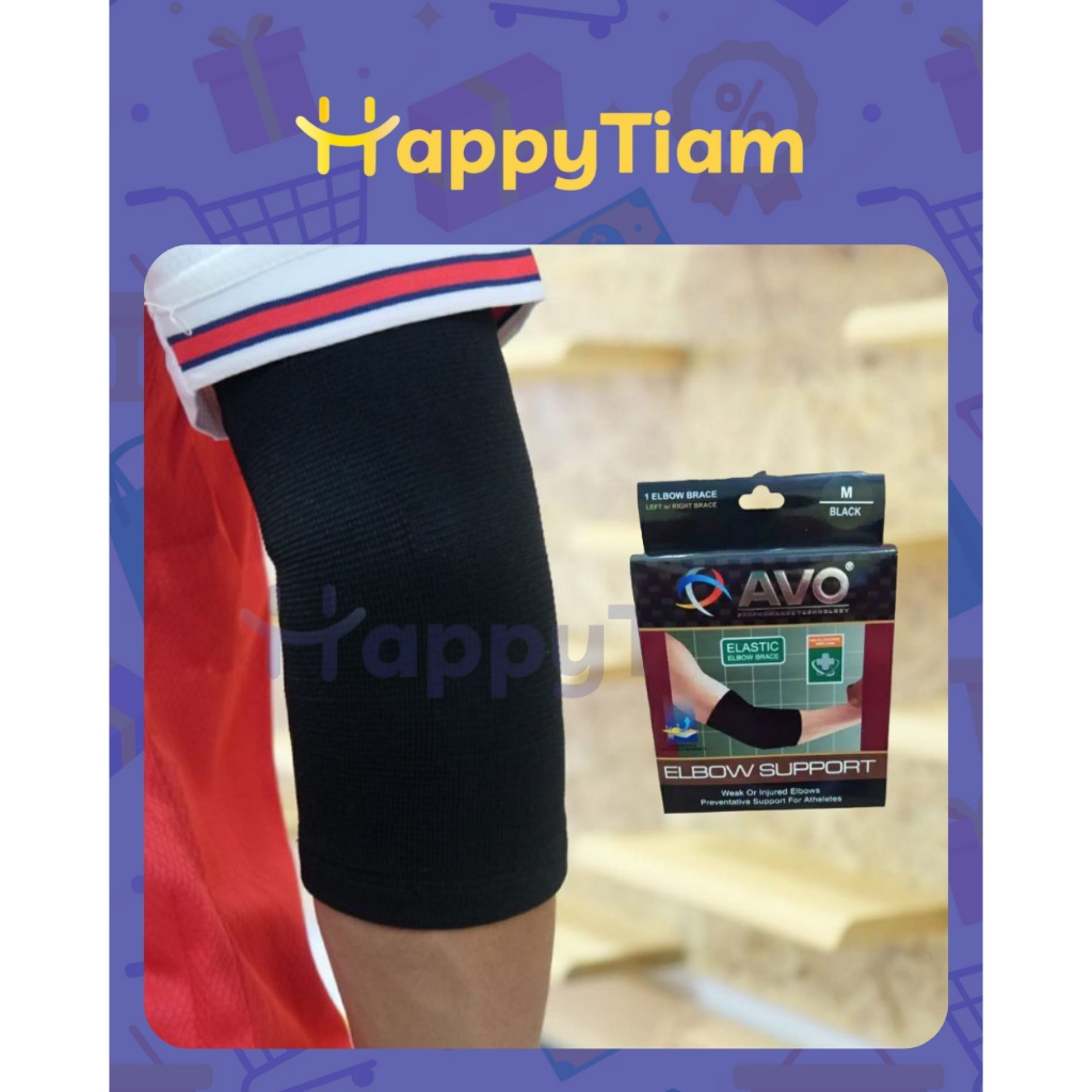 ELBOW SUPPORTER AVO ELASTIC BRACE ORI DEKER PELINDUNG SIKU SUPPORT TANGAN LENGAN CIDERA SPORT