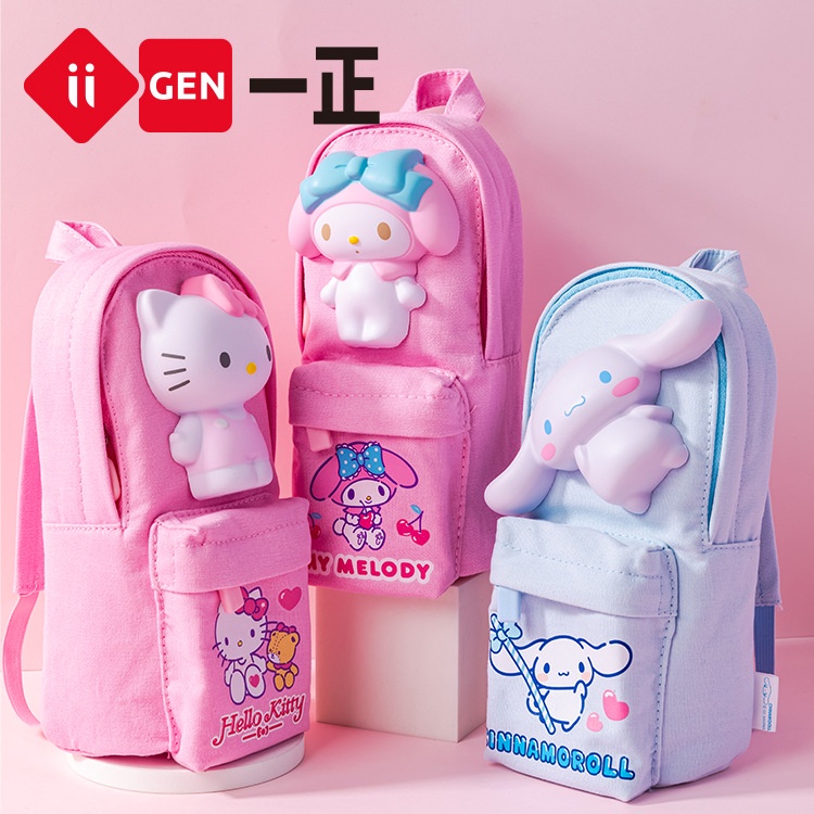 

(Gucin) iigen Tempat pensil sanrio 3d squish motif ransel premium