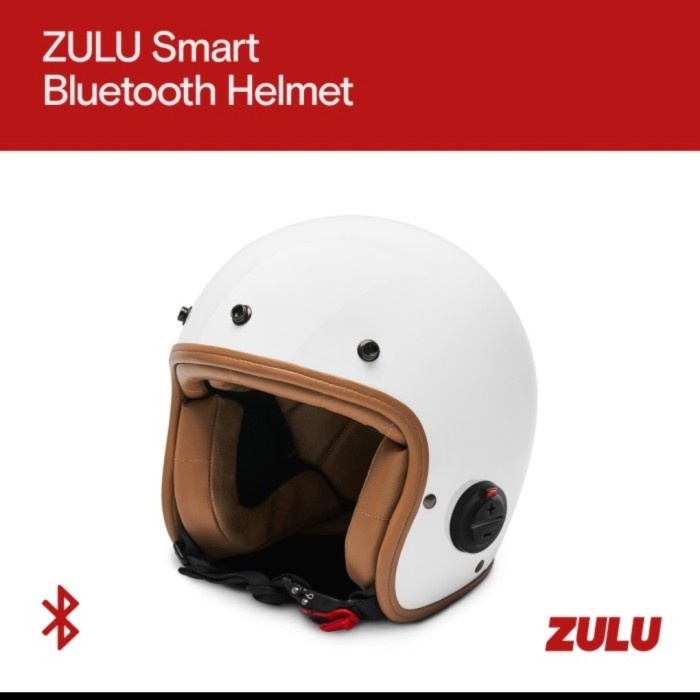 Zulu helmet bluetooth Osiris Vintage White Chrome (L)