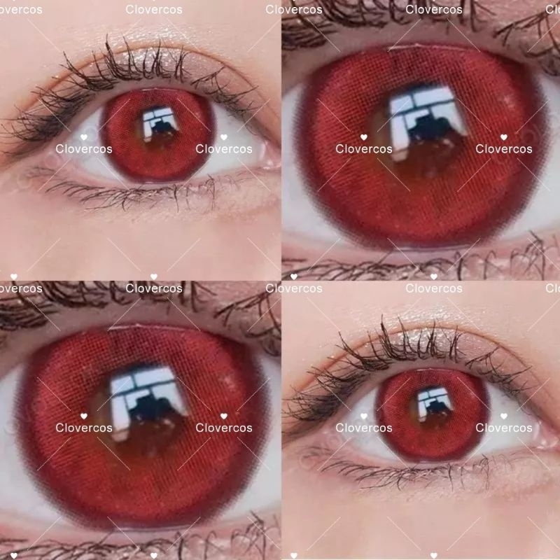 Xho - [Ready] Softlens Merah Natural Cosplay Vampire Red Bisa Minus