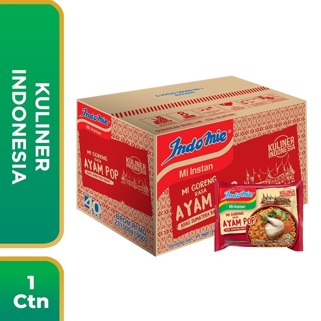 

Indomie Mie Goreng Ayam Pop 1 Dus isi 40 Pcs