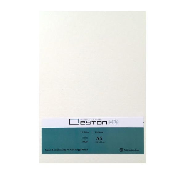 

Leyton Watercolor Paper A5 Cellulose 300 gsm 10 Lembar Kertas Gambar Sketsa Cat Air Cellulosa