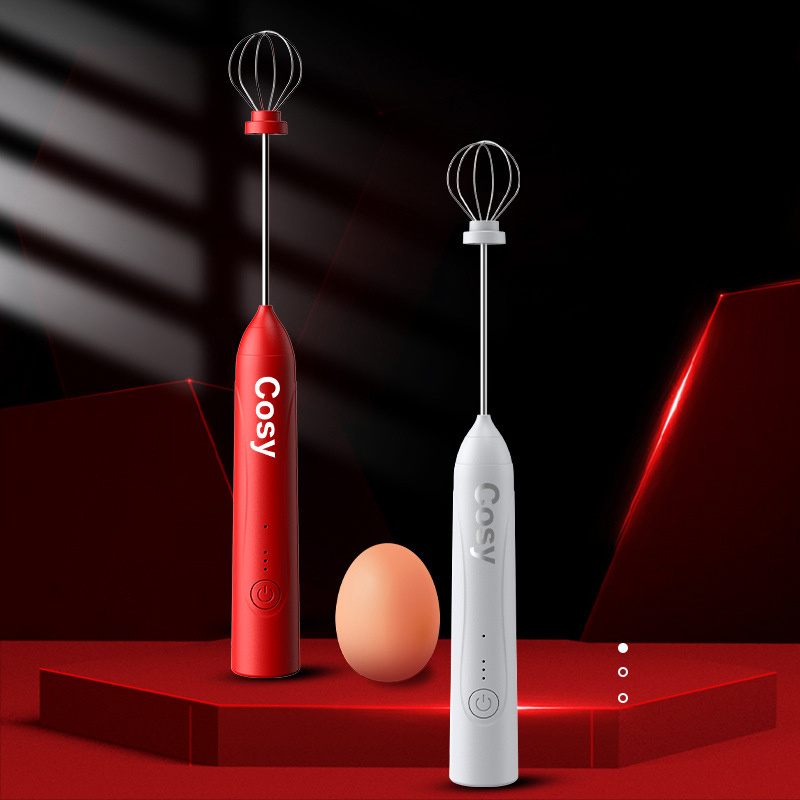 BSDMall- Hand Mixer Mini Pengocok Telur Cream Balloon Whisk Foamer USB Charger