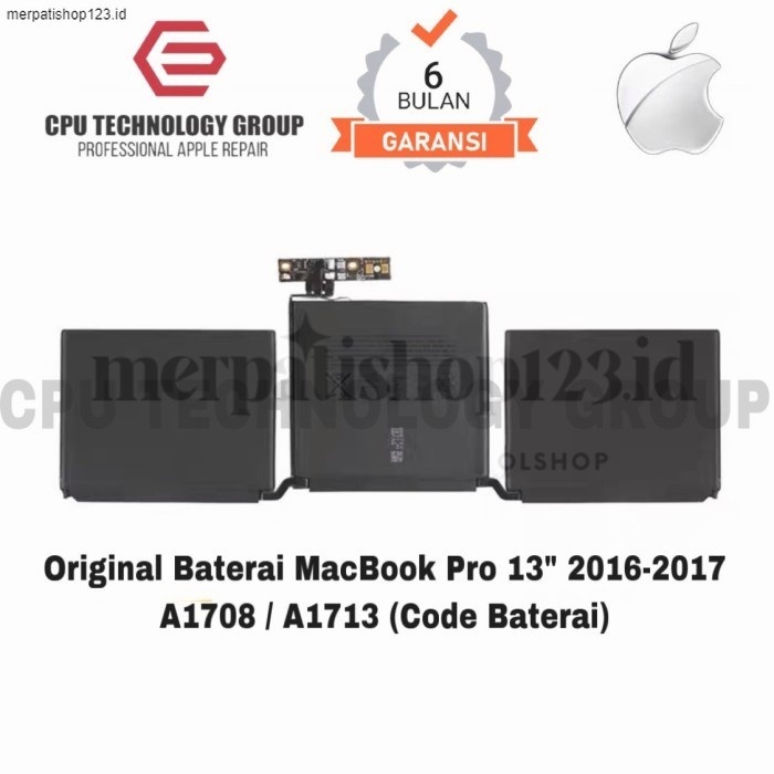 Original Baterai MacBook Pro 13 inch A1708 / A1713