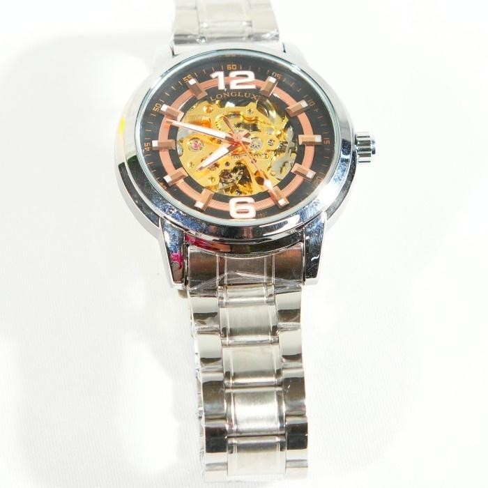 LONGLUX Jam Tangan Mechanical Pria Automatic Waterproof Jam Tangan Keren Elegant