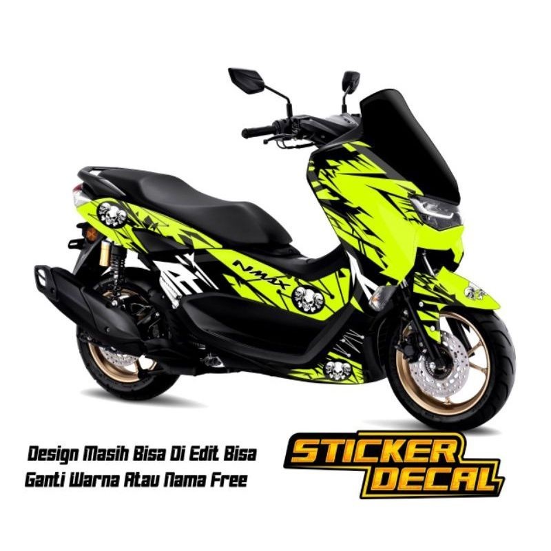 striping stiker decal full bodi nmax new motif grafis tengkorak