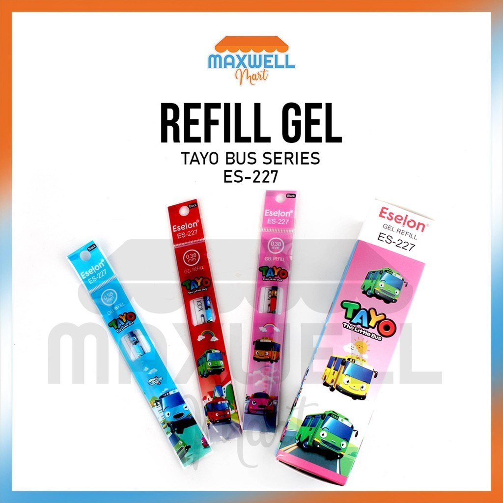 

[MaxMart] 20pcs Refill Pulpen Gel TAYO ESELON 227 / 1 pak Refill Pulpen Gel 227