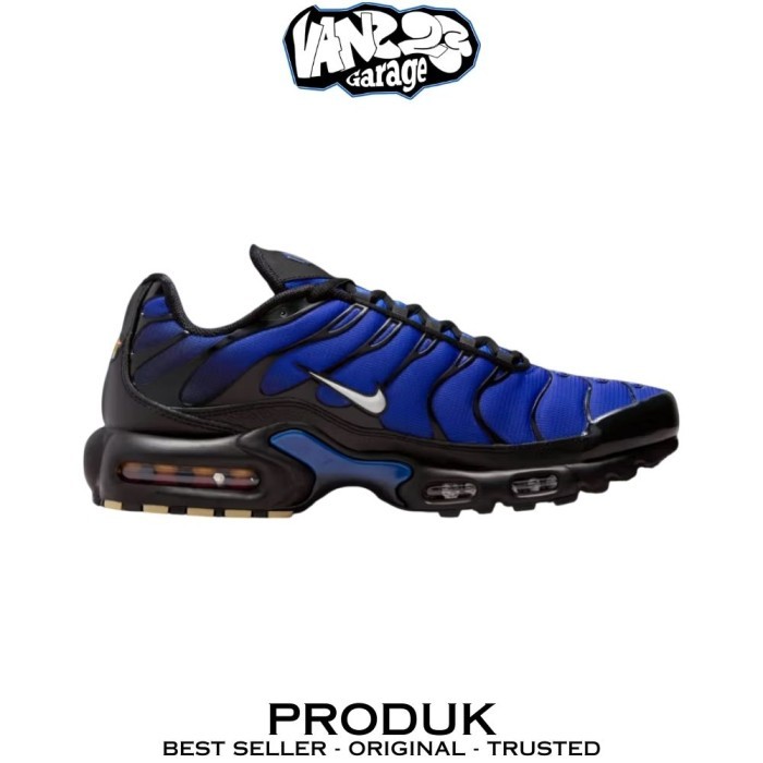 Sepatu Sneakers Nike Air Max Plus Tn Black Racer Blue 100% Original BNIB