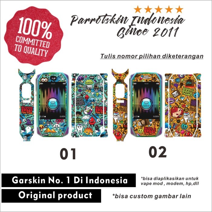 

Garskin skin Smoant Naboo Doodle monster sticker bisa custom
